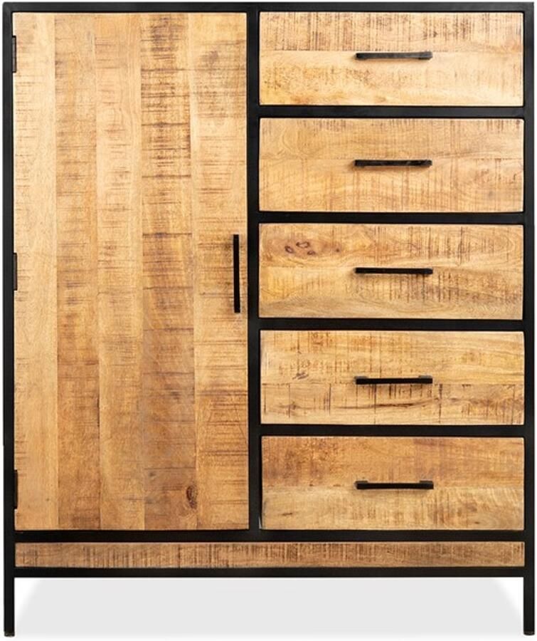 Benoa Ladenkast Mango Metaal 120 cm hoog