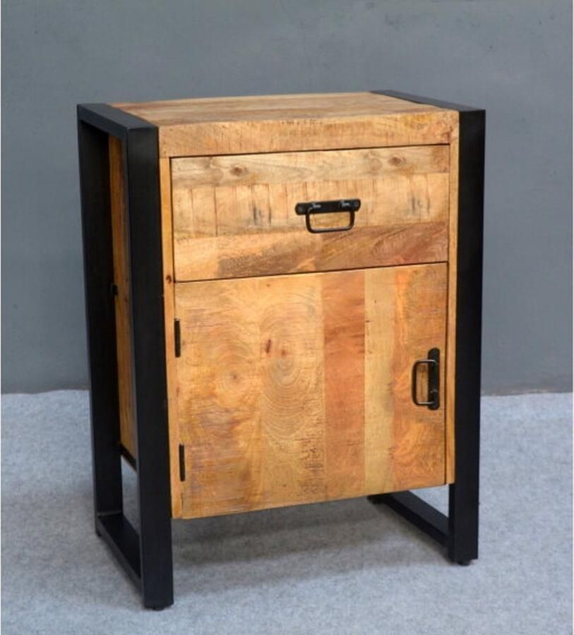 Benoa Nachtkastje Britt Deuropening naar Links 50x40x65 cm Halkastje - Foto 2