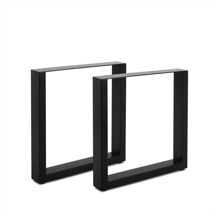 Benoa Dupo Iron Dining Table U Leg Black powdercoating Set of 2 - Foto 2