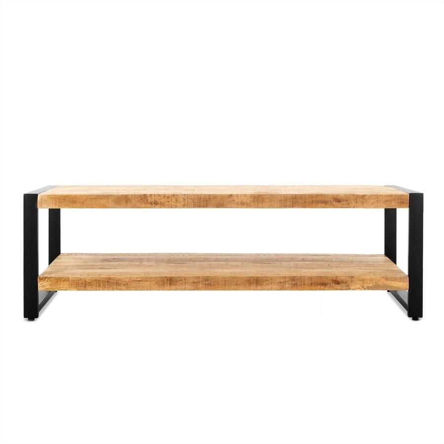 Benoa Salontafel Britt met onderplank mangohout 140x70 cm Naturel - Foto 2