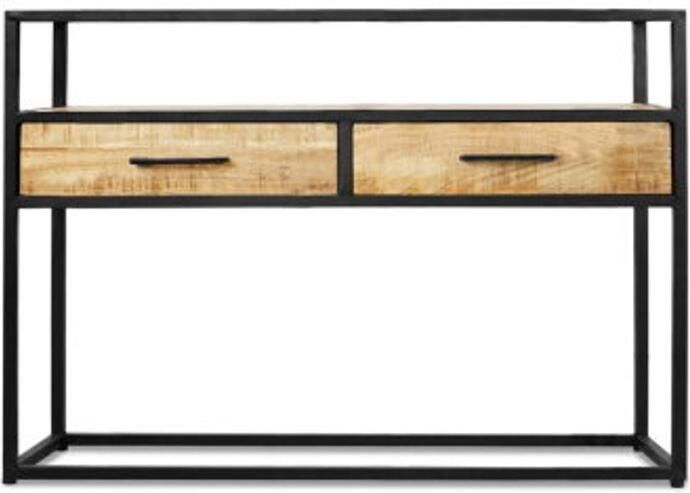 Benoa Sidetable Jax visgraat mangohout 120 cm Naturel - Foto 2