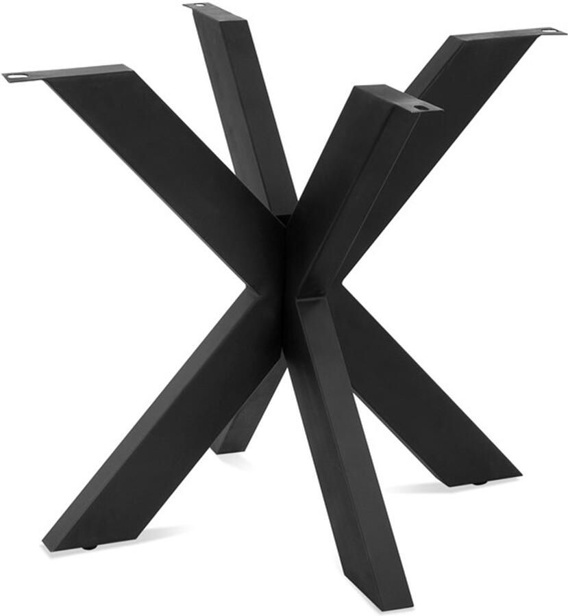 Benoa Spider onderstel ronde tafel metaal knck down 87x87 cm Zwart