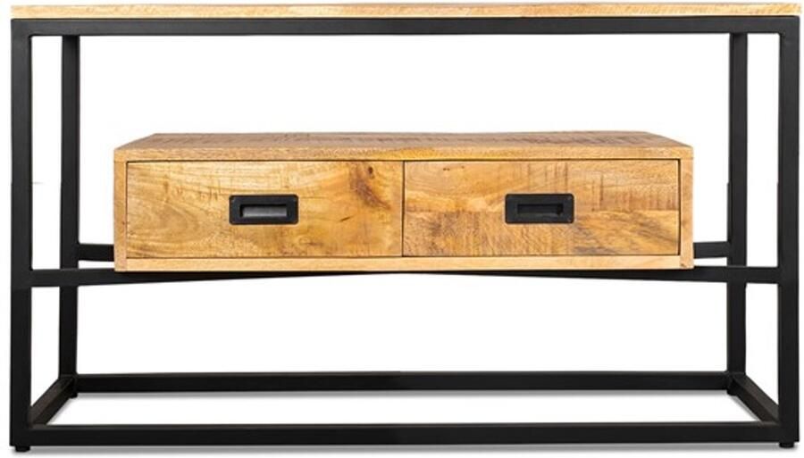 Benoa Tv-meubel Len met 2 lades 110 cm Mangohout - Foto 3