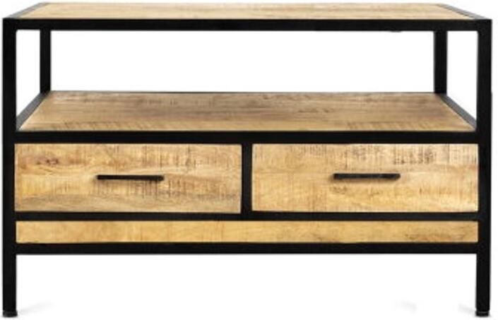 Benoa Tv-meubel GB met 2 lades Mangohout 100 cm - Foto 2