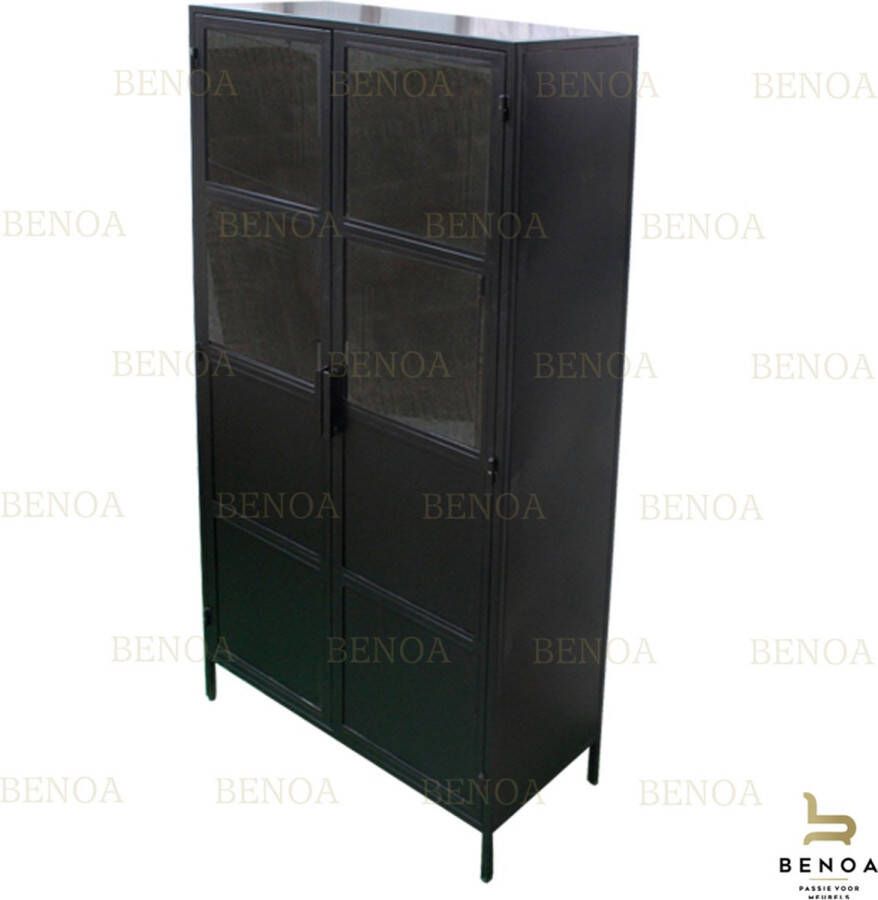 Benoa Besi Iron & Glass Cabinet 180 cm