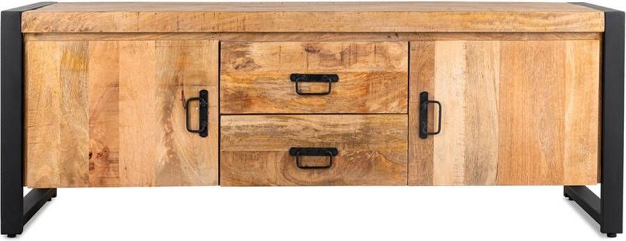 Benoa TV-Meubel Britt new mangohout metaal 150 cm naturel Meubelplaats