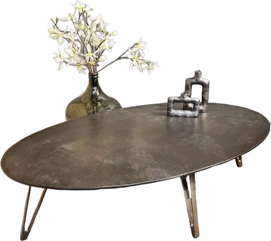 Benoa Clarksville Black Antique Bronze Oval Coffee Table 139 cm - Foto 2