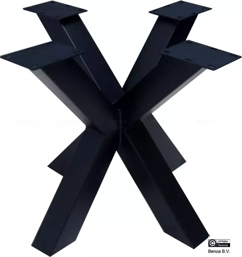 Benoa Denville Iron Dining Table Spider Leg Black powdercoating 87 cm