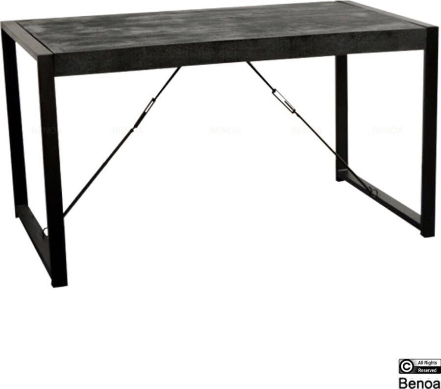 Benoa Eettafel Britt mangohout 220 x 90 cm Zwart - Foto 1