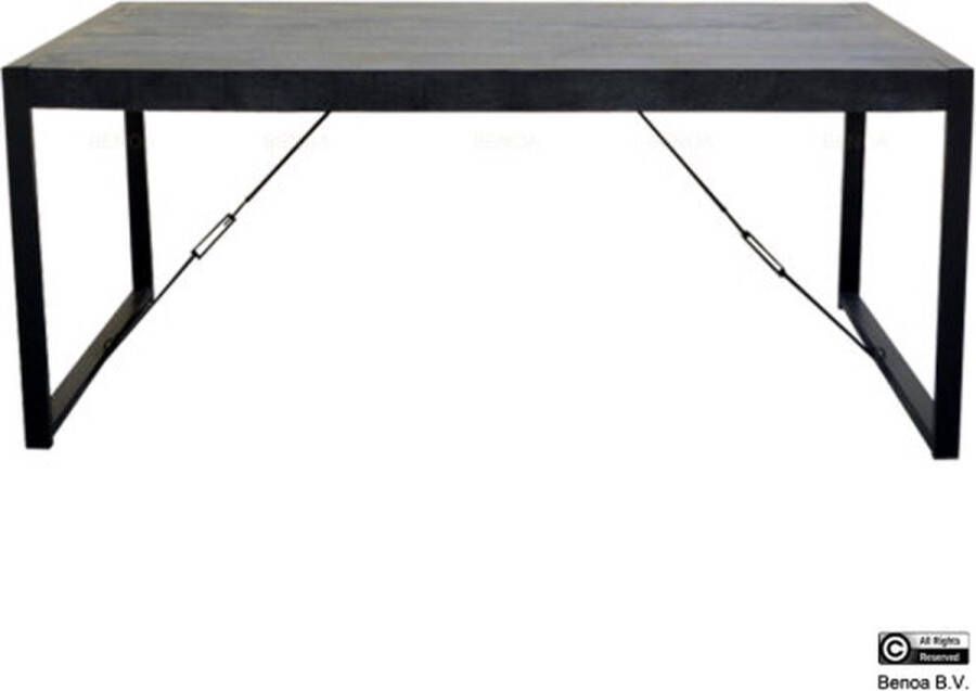 Benoa Eettafel Britt mangohout 180 x 90 cm Zwart - Foto 2