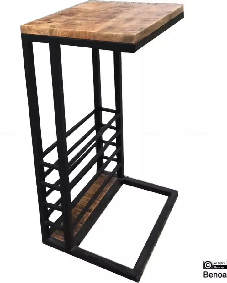 Benoa End Table with Rack