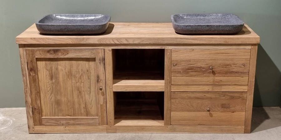 Benoa Flint Teak Bathroom Cabinet 180 cm