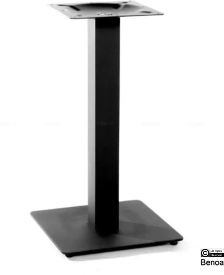 Benoa Horeca Bistropoot metaal 40x40x75 cm Zwart