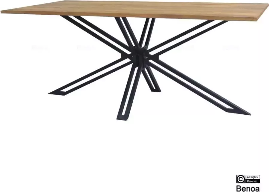 Benoa Eettafel Jayden rechthoek mangohout 160x90 cm - Foto 2