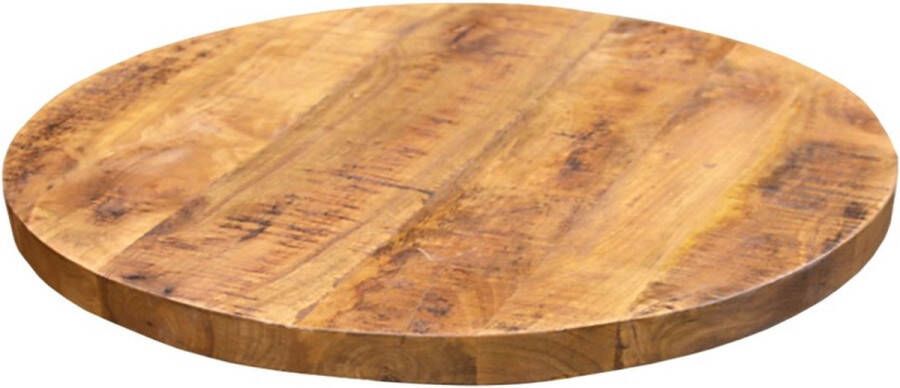 Benoa Tafelblad Mangohout rond Massief 110 cm