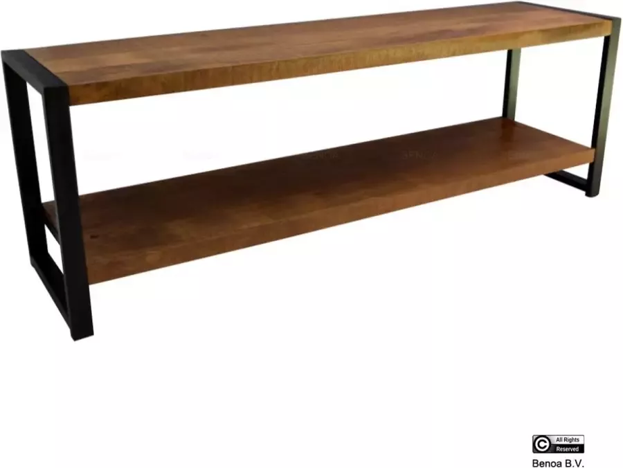 Meubelplaats Tv-meubel Mangohout Britt met onderplank 180 cm - Foto 2