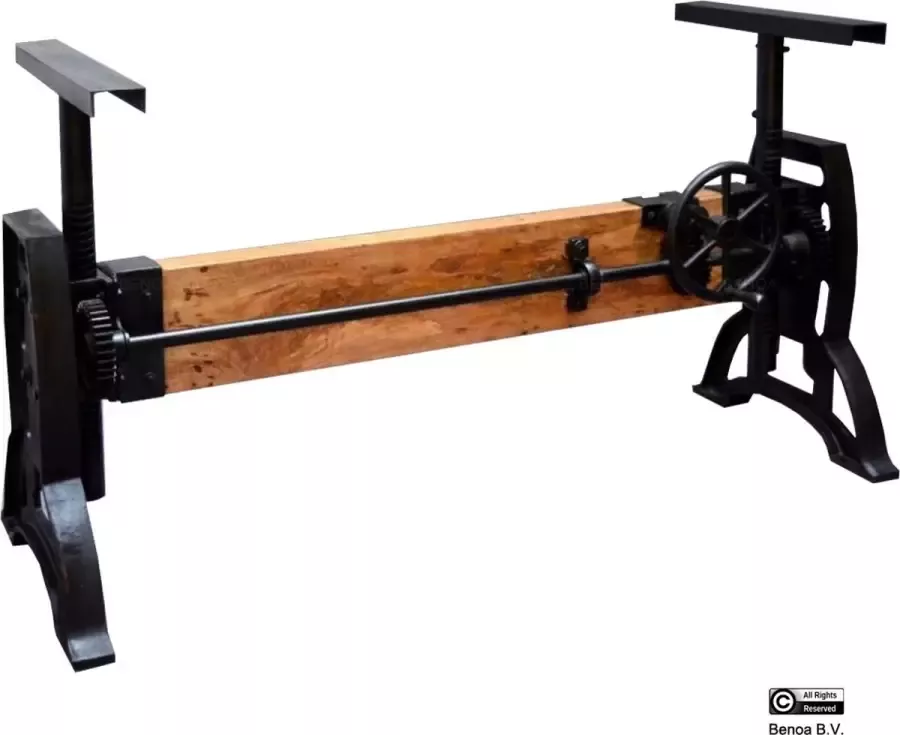 Benoa Gietijzer Onderstel met Mangohout verstelbaar 150 cm