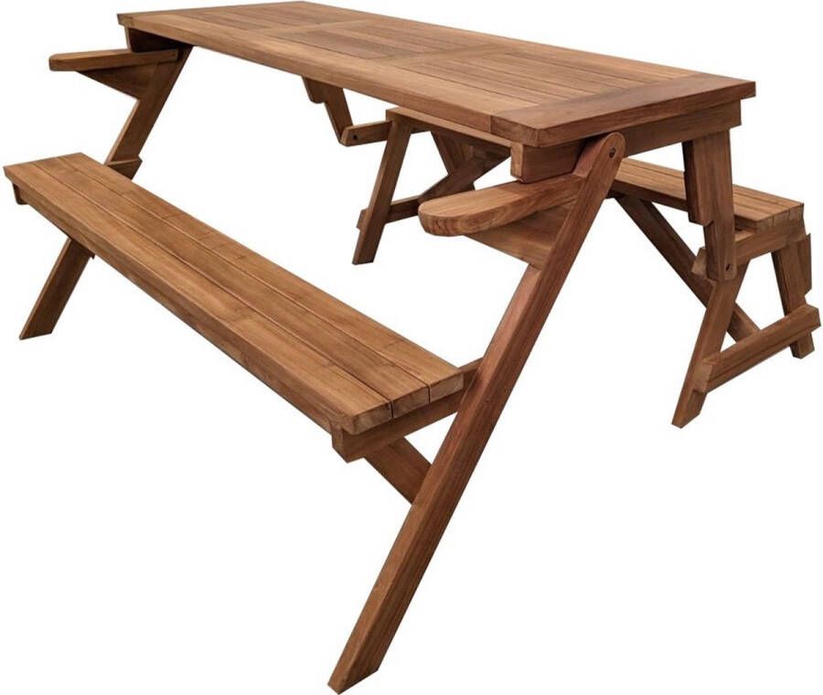 Benoa Inklapbare picknicktafel Tuinbank Veluwe Teak