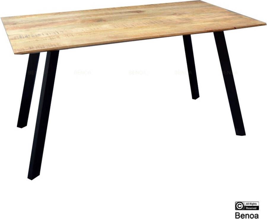 Benoa Eettafel Berlin mangohout 180 cm Naturel - Foto 2