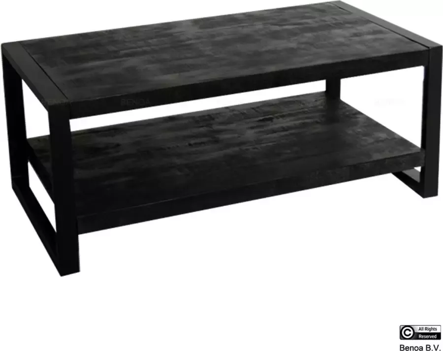 Benoa Britt Coffee Table with Shelf Black 110