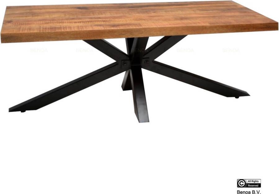 Benoa Tinley Park Wooden Iron Coffee Table & Spiderleg 120 cm