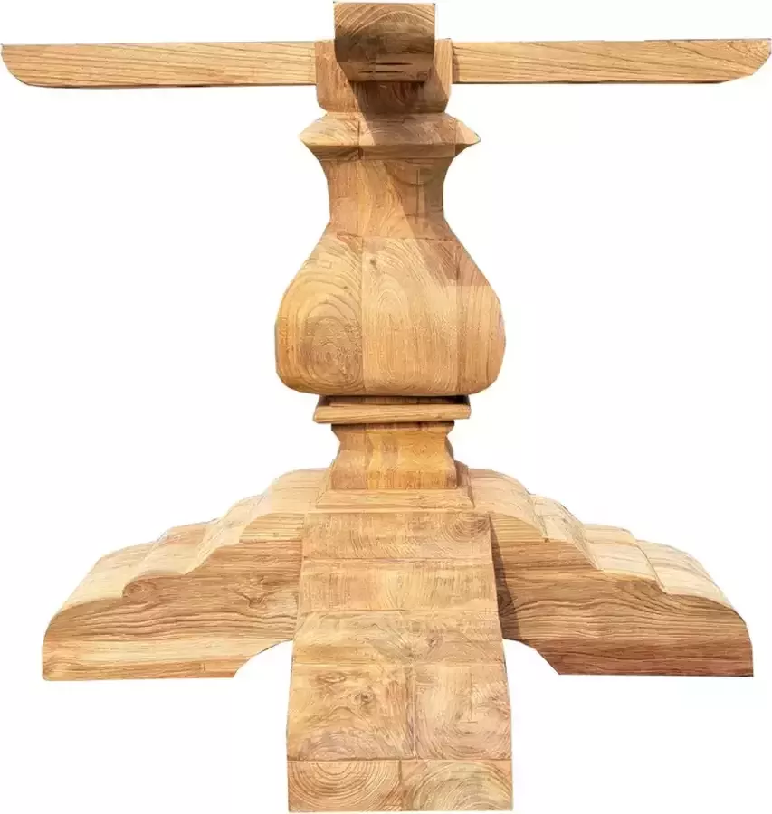Benoa Sukesville Teak Castle Leg Bekkers For Round Table 80 cm