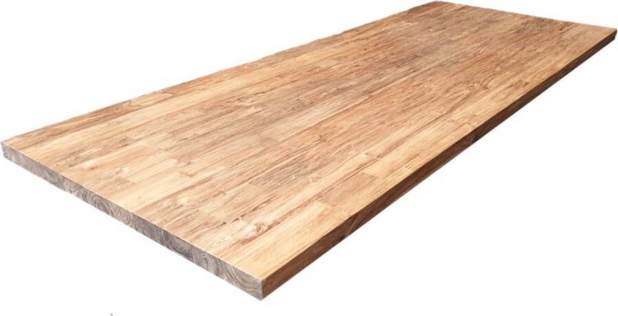 Meubelplaats Teak tafelblad 5 cm massief 200 x 100 cm