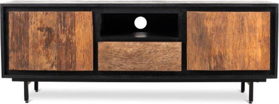 Benoa TV-meubel Anayah gerecycled hout 140 cm zwart - Foto 1