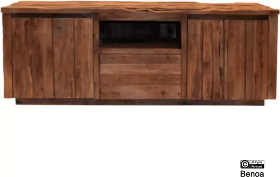 Benoa Bridge 2 Door 1 Drawer TV Cabinet Teak 150 cm - Foto 3