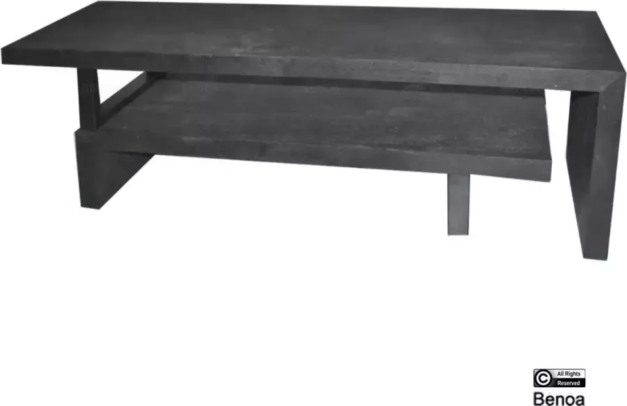 Benoa Uitschuifbaar TV-meubel Brandy mangohout 140-210 cm Zwart - Foto 3