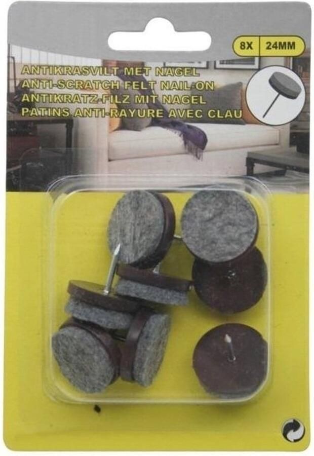 Ben Tools 2x Antikras meubelvilt 8-delig meubel viltjes