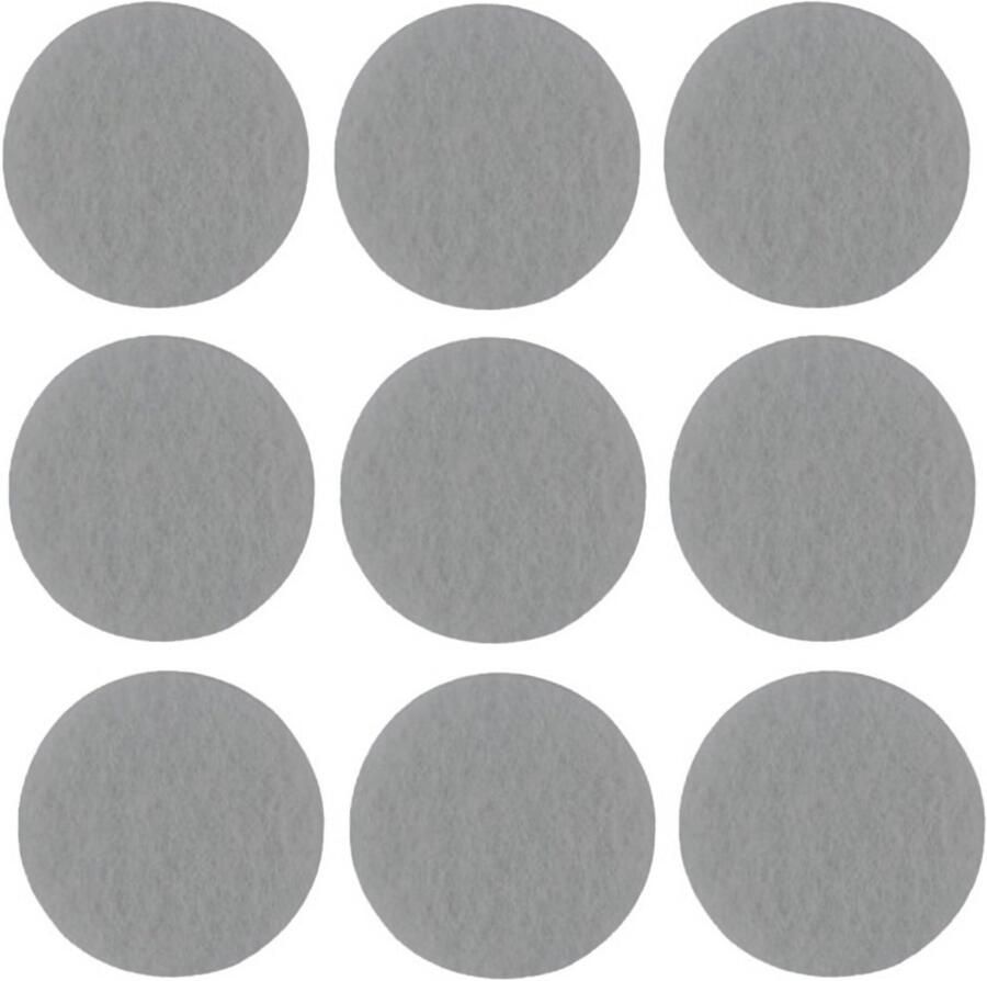 Benson Antikrasvilt zelfklevend 24x stuks 2.8 cm grijs meubelviltjes