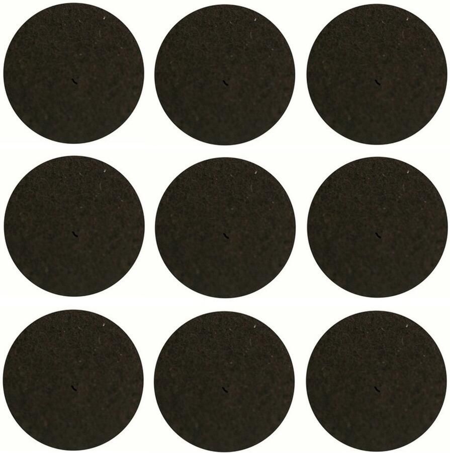 Benson Antikrasvilt zelfklevend 24x stuks 2.8 cm bruin meubelviltjes