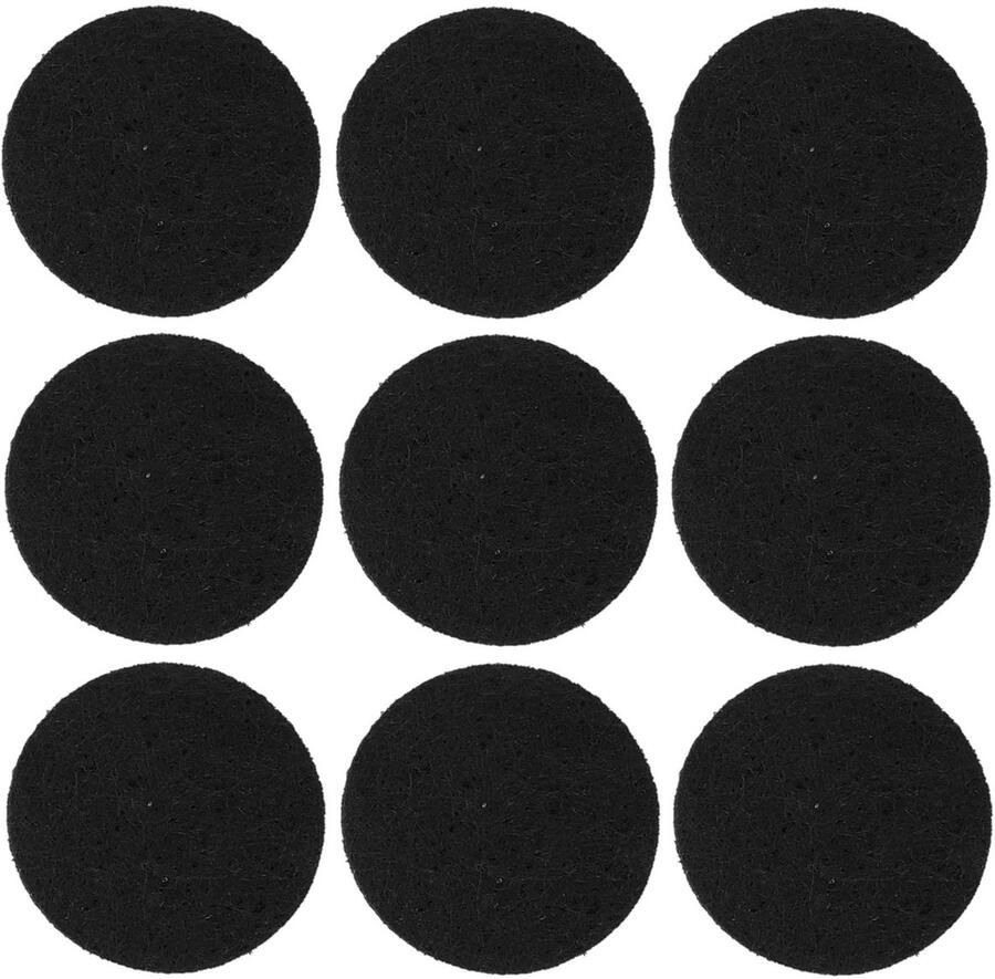 Benson Antikrasvilt zelfklevend 36x stuks 2.8 cm zwart meubelviltjes