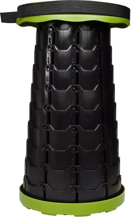 Benson Opvouwbare draagbare kruk ABS kunststof Groen Verstelbare hoogte 6-46 cm Compact en lichtgewicht