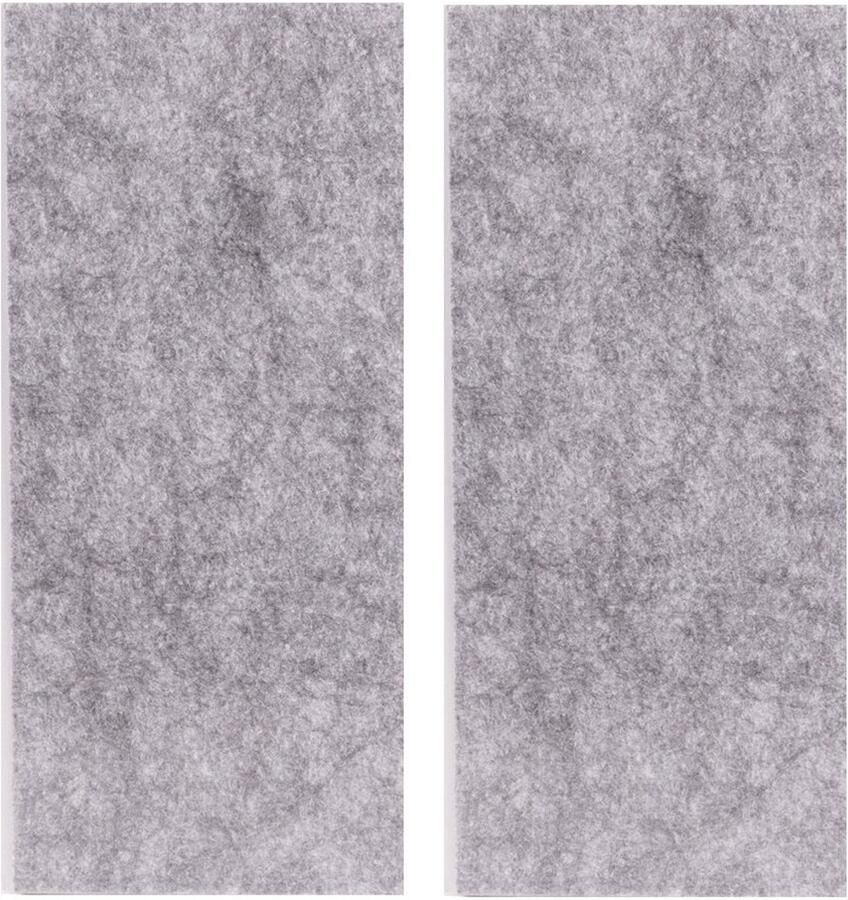 Benson Zelfklevend antikrasvilt 2x op maat knipbaar 20 x 9 cm grijs meubelviltjes
