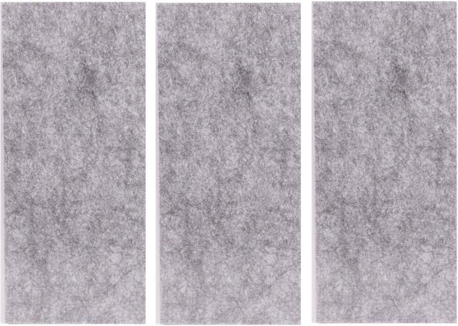 Benson Zelfklevend antikrasvilt 3x op maat knipbaar 20 x 9 cm grijs meubelviltjes