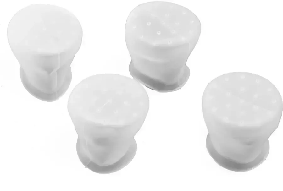 Benson Siliconen Stoelpoot Beschermers Set Antislip Wit 4 stuks