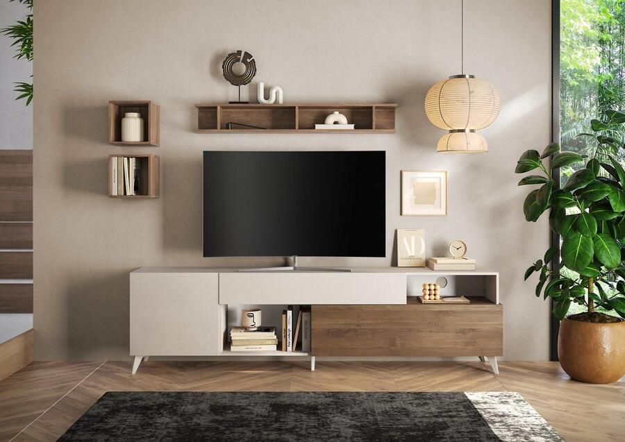 Benvenuto Design Monaco Cashmere Mercure Eiken TV-meubel 240 cm