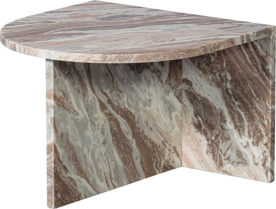 WOOOD Salontafel Xhail met een royale tafelblad van marmer h 35 cm x b 50 cm - Foto 9