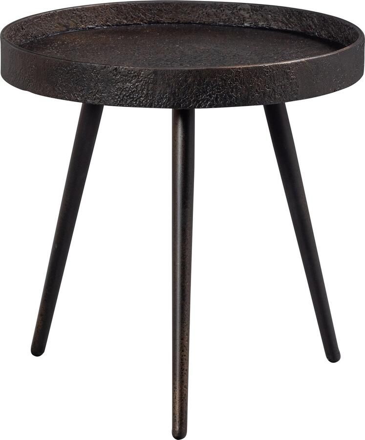 BePureHome Bounds Bijzettafel M Op Hoge Poten Hout Metaal Antique Goud 41x41x41 cm - Foto 2