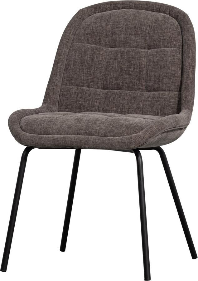 WOOOD Eetkamerstoel Crate Metalen voetconstructie hoogte 81 cm