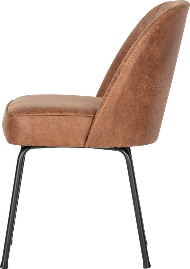 BePureHome eetkamerstoelen Vogue- Leer Cognac Set van 2 - Foto 2