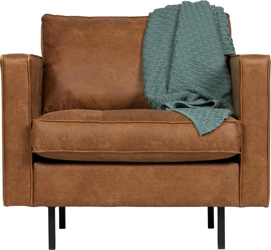 WOOOD Fauteuil Rodeo Classic vrijstaand van gerecycled leer h 83 cm x b 98 cm - Foto 2