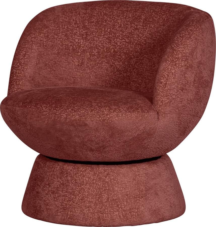 WOOOD Draaibare fauteuil Shuffle draaibaar in elke richting ronde vorm h 72 cm x b 73 cm
