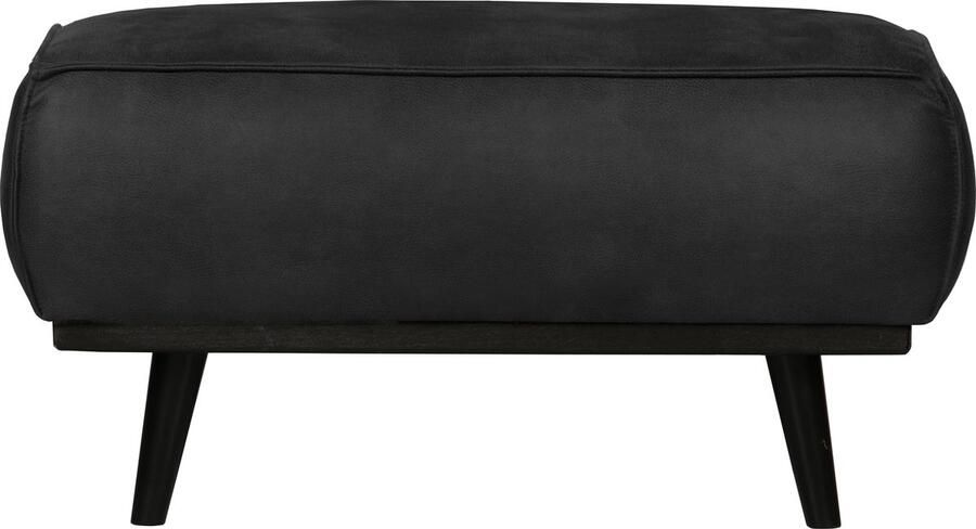 BePureHome Statement Hocker Leder Zwart 40x80x55