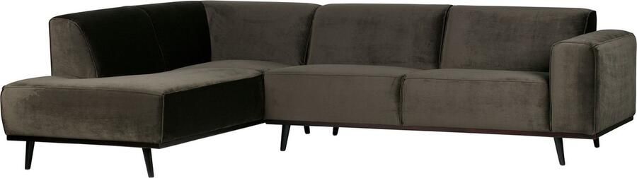 BePureHome Statement Hoekbank Rechts Velvet Warm Groen 77x274x210 - Foto 2