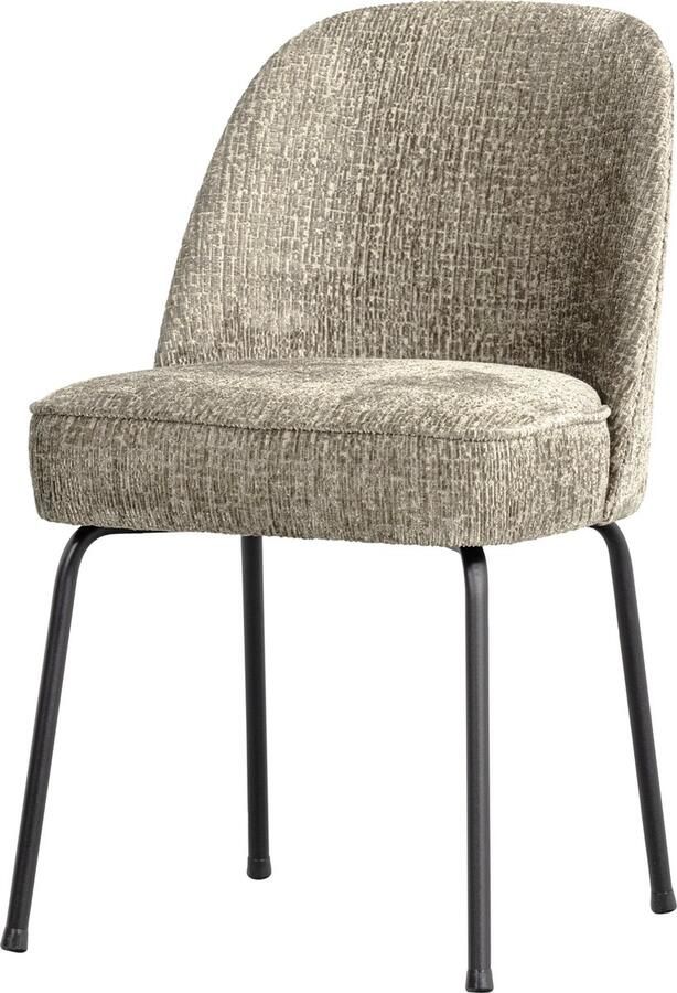WOOOD BePureHome Vogue Eetkamerstoel Structure Velvet Wheatfield 82 5x50x57