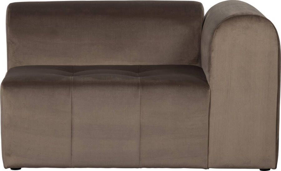 BePureHome Bank Caleidoscoop 1-zits met armleuning Velvet Taupe - Foto 1