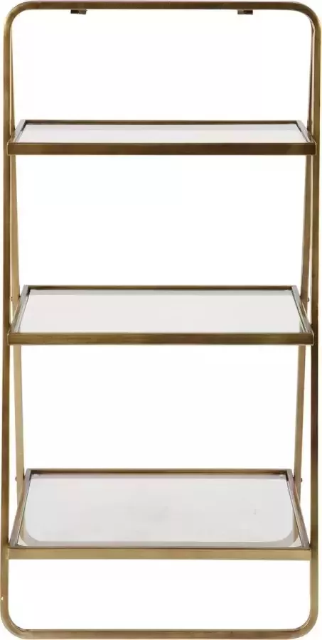 BePureHome Rek Goddess Plank Antique Brass Opvouwbaar glazen planken H 106 cm x B 58 cm - Foto 2